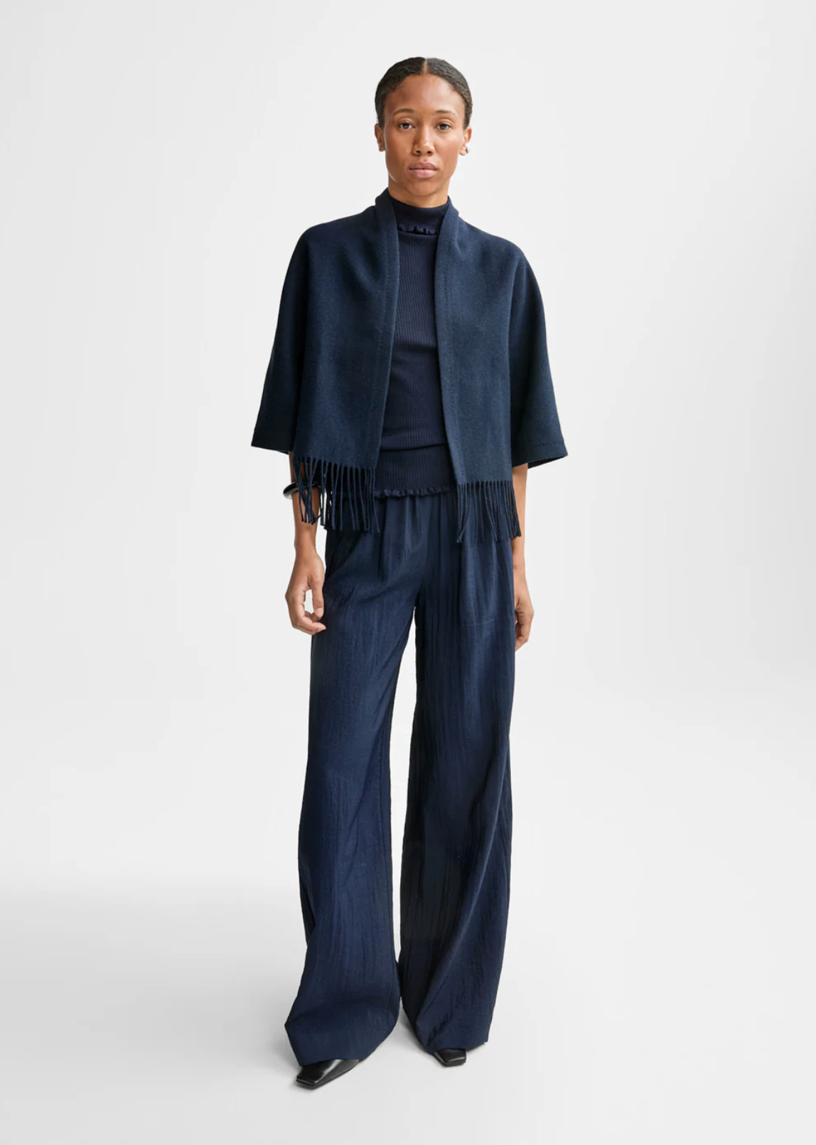 Keyla Lambswool Jacket Navy Cardigans